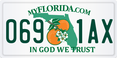 FL license plate 0691AX