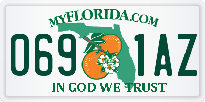 FL license plate 0691AZ