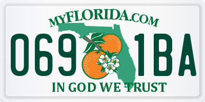 FL license plate 0691BA