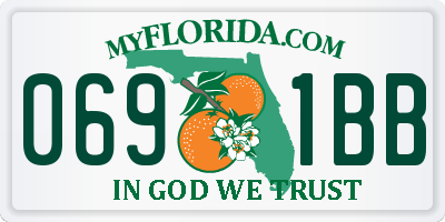 FL license plate 0691BB