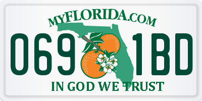 FL license plate 0691BD