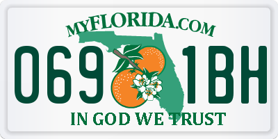FL license plate 0691BH