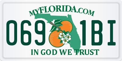 FL license plate 0691BI