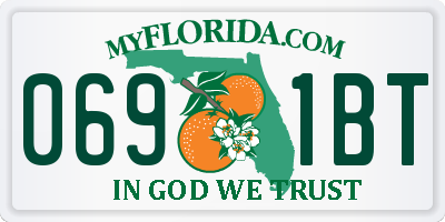FL license plate 0691BT