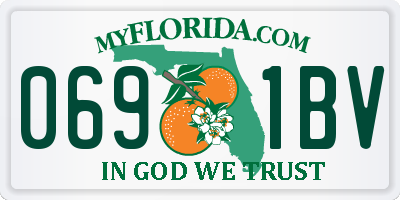 FL license plate 0691BV