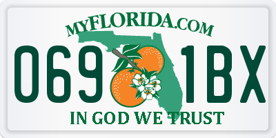 FL license plate 0691BX