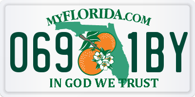 FL license plate 0691BY