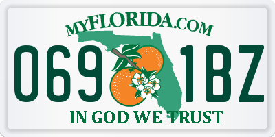 FL license plate 0691BZ