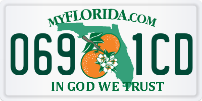 FL license plate 0691CD