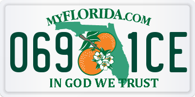FL license plate 0691CE