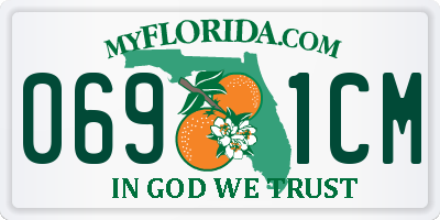 FL license plate 0691CM