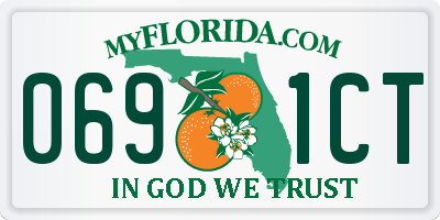 FL license plate 0691CT