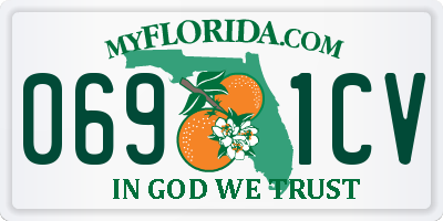 FL license plate 0691CV