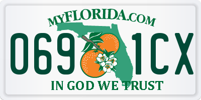 FL license plate 0691CX