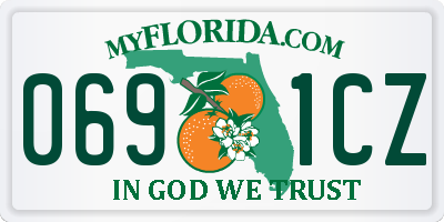 FL license plate 0691CZ