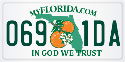 FL license plate 0691DA
