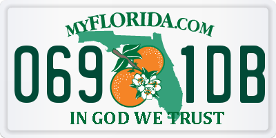 FL license plate 0691DB