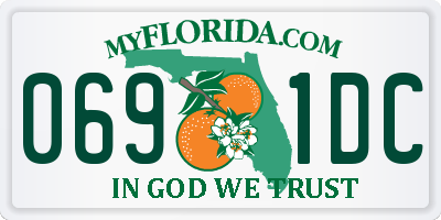 FL license plate 0691DC