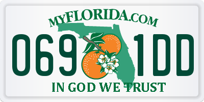 FL license plate 0691DD