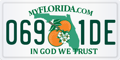 FL license plate 0691DE