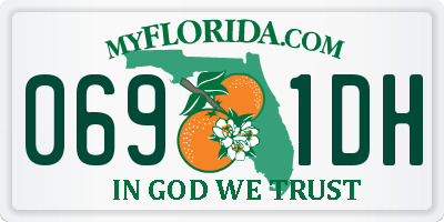 FL license plate 0691DH