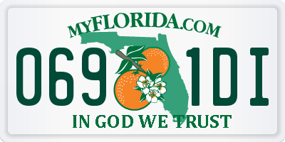 FL license plate 0691DI