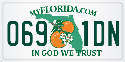 FL license plate 0691DN