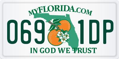 FL license plate 0691DP