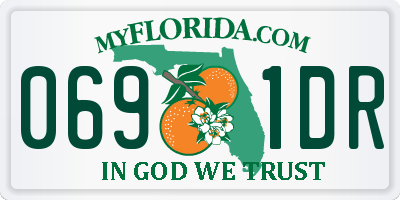 FL license plate 0691DR