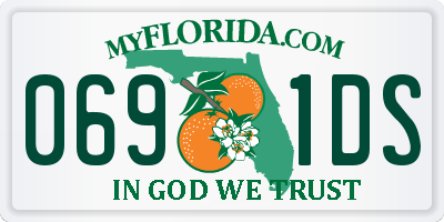 FL license plate 0691DS