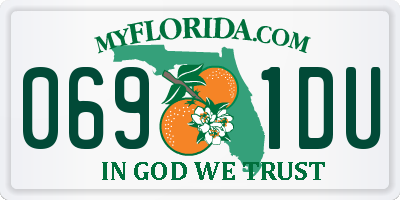 FL license plate 0691DU