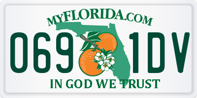 FL license plate 0691DV