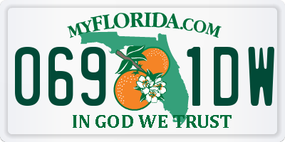 FL license plate 0691DW