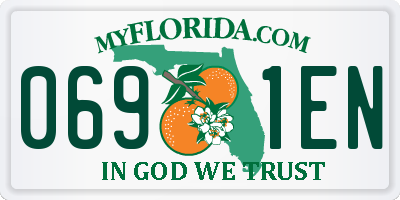 FL license plate 0691EN