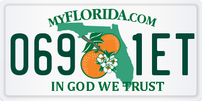 FL license plate 0691ET