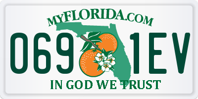 FL license plate 0691EV