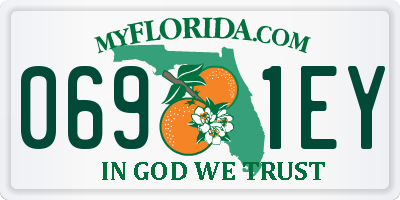 FL license plate 0691EY