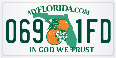 FL license plate 0691FD