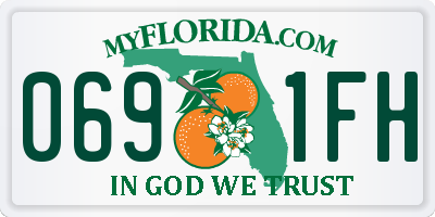 FL license plate 0691FH