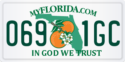 FL license plate 0691GC