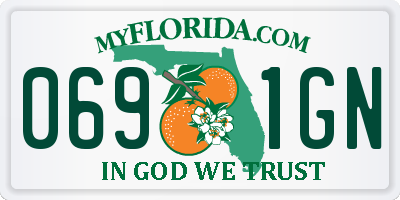 FL license plate 0691GN