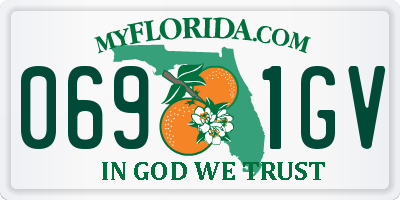 FL license plate 0691GV