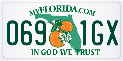 FL license plate 0691GX