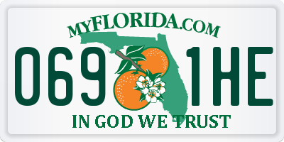 FL license plate 0691HE