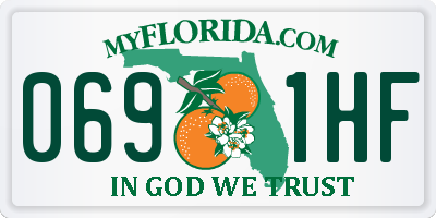 FL license plate 0691HF