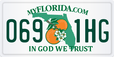 FL license plate 0691HG