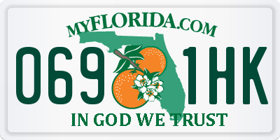 FL license plate 0691HK