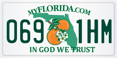 FL license plate 0691HM