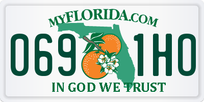 FL license plate 0691HO