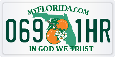 FL license plate 0691HR